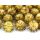 Pompony brokatowe PartyDeco 2cm Złote, 20szt
